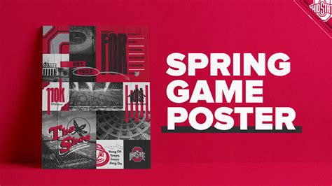Ohio State Spring Game Poster on Behance Ohio State Spring Game, Ohio