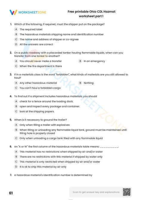 The test consists of 30 multiple choice questions. To pass, the applicant must answer at least 24 questions correctly. Test questions come from the Georgia Commercial Driver’s Manual. Questions come from the chapter covering: Hazardous Materials. The Hazardous Materials endorsement can be used with Class A, B and C CDL.. 