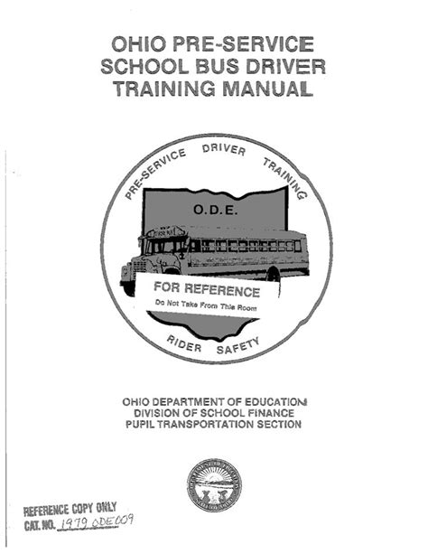 Ohio pre service school bus manual. - Guida per l'utente magneti marelli rt3.