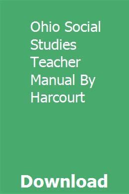 Ohio social studies teacher manual by harcourt. - Principes et méthodes de la géomorphologie..