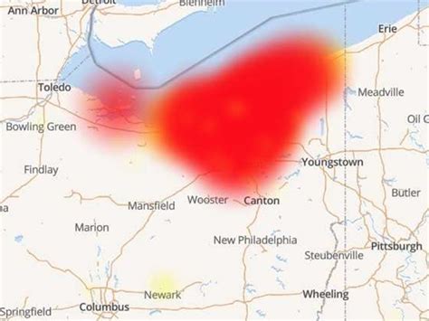Problems in the last 24 hours in Toronto, Ohio. The chart below shows the number of Spectrum reports we have received in the last 24 hours from users in Toronto and surrounding areas. An outage is declared when the number of reports exceeds the baseline, represented by the red line. At the moment, we haven't detected any problems at Spectrum.. 