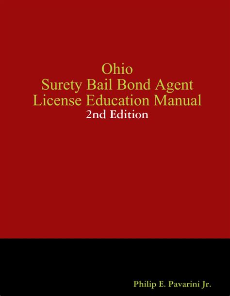 Ohio surety bail bond agent license education manual. - Entender el ji gui yao lue un libro de texto completo.