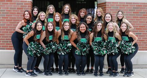 Ohio university dance team. Instagram: @OhioUniversityCheerleading. The cheerleading team at Ohio is a traditional coed team, with females as flyers and males as bases. We cheer at all home football, men's basketball, and women's basketball games. We also send a travel team to away football games, any championship or bowl games, and any basketball tournament games. 