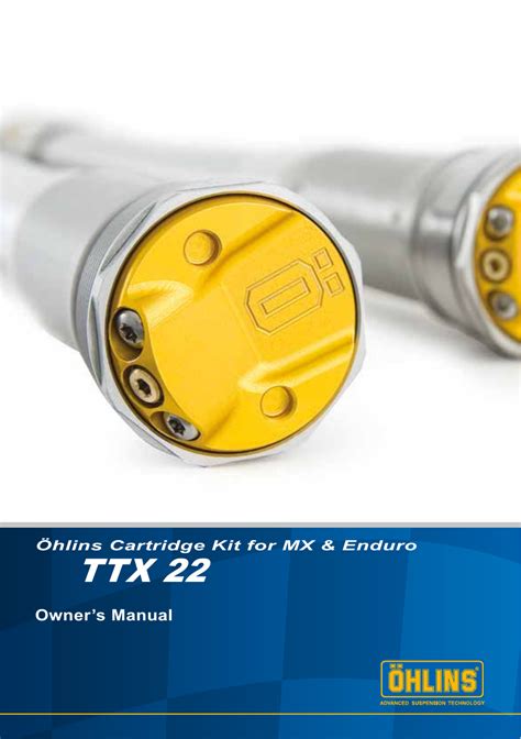 Ohlin fork manual ttx22 cartridge kit. - Kymco venox 250 250i service repair manual.