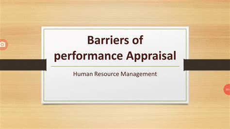 Oidentify barriers and guidelines for effective performance appraisals. - Primeras jornadas hispano-andinas de cooperación económica y técnica.