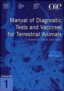 Oie manual of diagnostic tests and vaccines for terrestrial animals. - Iii conferência nacional de tecnologia têxtil. i encontro moda.