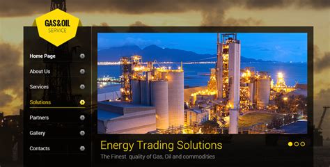 Oil And Gas Bootstrap Template Gridgum