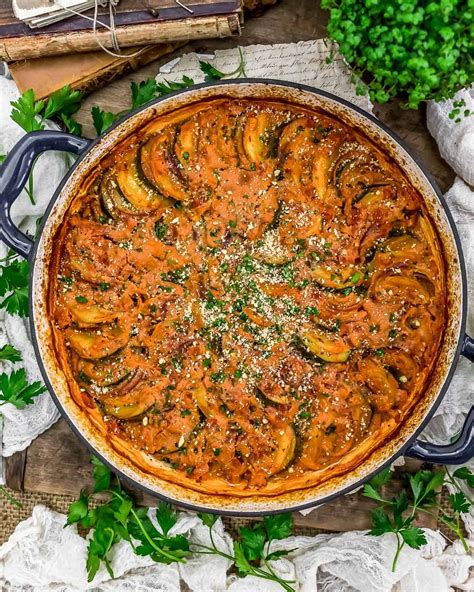 Oil Free Greek Zucchini and Potato Bake