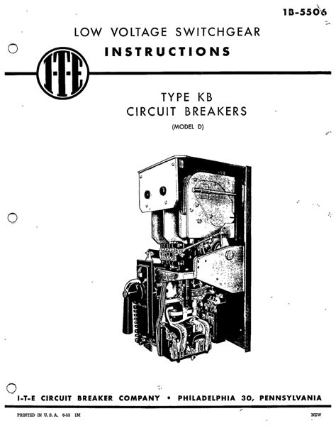 Oil circuit breaker manuals and diagrams. - Actes du colloque optique hertzienne et diélectriques.