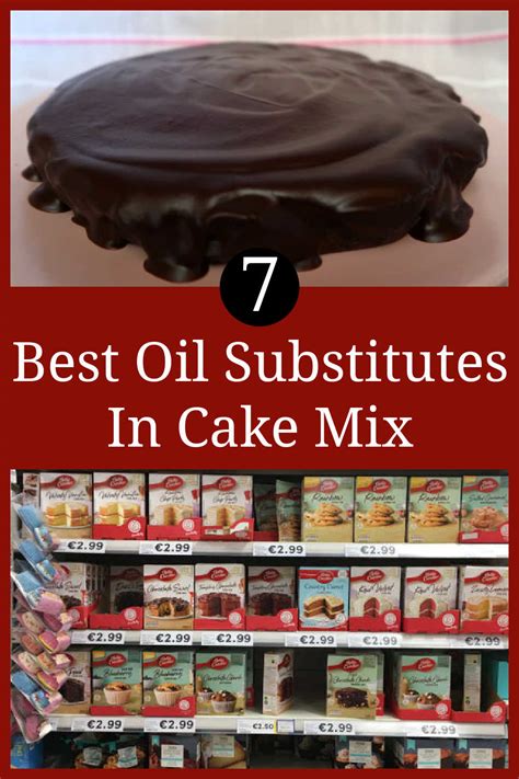 Oil replacement in cake