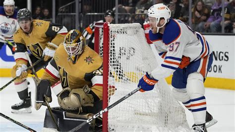 Oilers-Knights the lone NHL playoff game on Saturday night