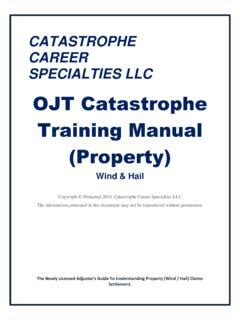 Ojt catastrophe training manual property book. - Briggs stratton intek edge 121602 repair manual.