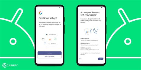 Ok google set up my device.  With Android's Express Setup option that re...