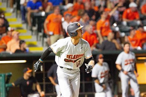 Ok state baseball. May 27, 2022 · ARLINGTON, Texas – Oklahoma State staved off elimination once again Friday at the Big 12 Championship as the fourth-seeded Cowboys knocked off top-seeded TCU, 8-4, at Globe Life Field. With the win, the No. 7 Cowboys (38-19) advanced to the tournament semifinals, where they will have to defeat Texas twice Saturday to earn a berth in Sunday's ... 