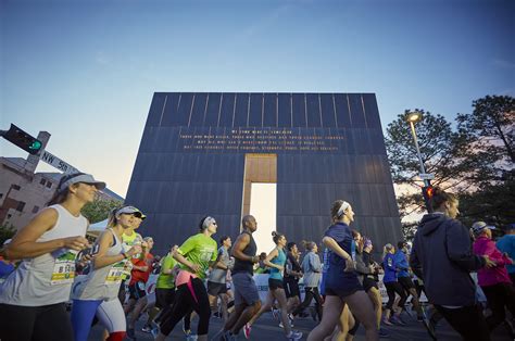 Okc memorial marathon. The Oklahoma City Memorial Marathon uses the WBGT (wet-bulb globe temperature) index as its standard. High heat and humidity, as measured in accordance with the American College of Sports Medicine’s recommendations for endurance events, could result in cancellation of the event. WBGT is considered “the most practical heat stress index ... 