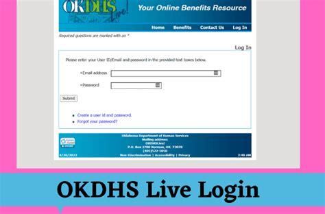 Okdhs live. OKDHSLive! The OKDHSLive! web site is an easy way to see if you might be eligible for Food Benefits or SoonerCare Medicaid. You may also use this web site to renew your eligibility for SNAP, SoonerCare or Child Care: or to request (apply for) these benefits. Key information about those benefits is also available below. 
