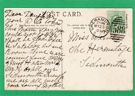 Okehampton 24 Feb 1905 Duplex 588 Postmark Devon 274c eBay