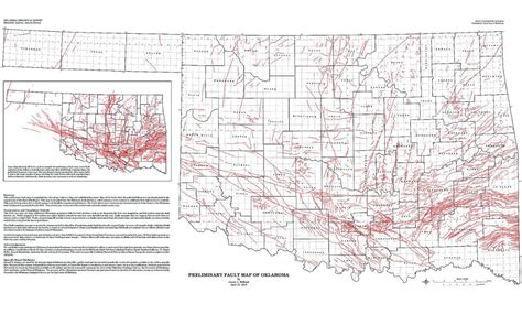 Oklahoma fault line map. University of Oklahoma 