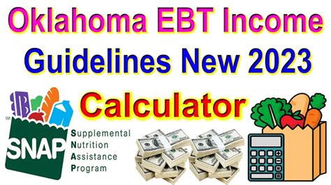 Oklahoma food stamp eligibility calculator. The Food Stamps Income Limit for 2021-2022 is based on your households total income and size. To see if your households income meets the fiscal year 2022 SNAP Eligibility Requirements, use the chart below: SNAP Income Eligibility Standards for Fiscal Year 2022. Effective October 1, 2021 September 30, 2022. Household Size. 