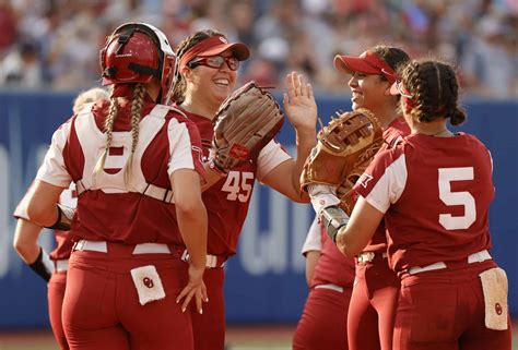 OKLAHOMA CITY — Oklahoma’s quest for a third straight national title resumes on Thursday. The top-ranked Sooners are in the midst of the best run in the history of Division I softball, reeling .... 