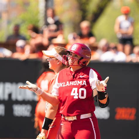 Oklahoma softball game. OKLAHOMA CITY — Finally, the postseason is here. The Oklahoma Sooners waltzed through the regular season, posting a 49-1 record, which included an 18-0 run in Big 12 play, and riding a 41-game ... 