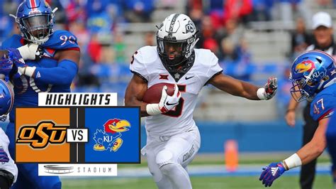 The Kansas Jayhawks go on the road to play the Oklahoma State Cowboys on Saturday, Oct. 14 at 3:30 p.m. ET. Kansas is currently 5-1 and coming off a rout of UCF last week. Oklahoma State .... 