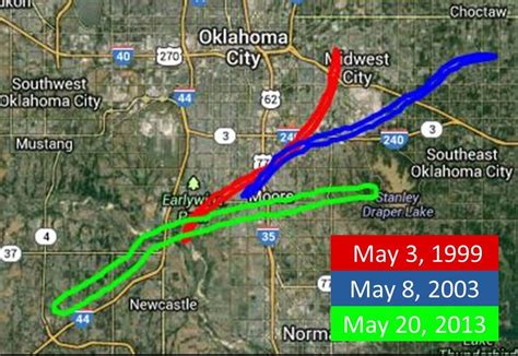 Oklahoma tornado map.  This interactive map, which contains data from J...