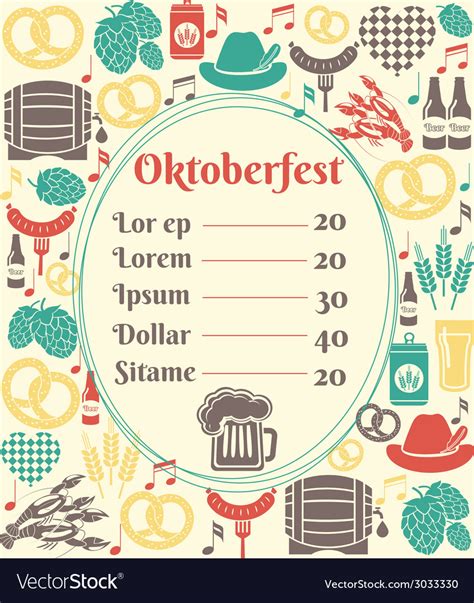 Oktoberfest Menu Template