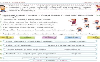 Okulumuzda Hayat Soner Hoca. 