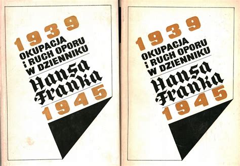 Okupacja i ruch oporu w dzienniku hansa franka, 1939 1945. - Promociones egresadas del colegio militar de la nación (1873-1994.