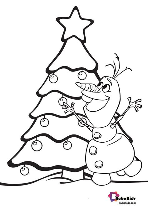 Olaf Christmas Coloring Pages
