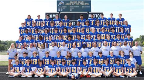 See the roster for the Falcons. Check out which athletes make up the Olathe South Falcons team. Olathe South High School. Sunflower League. ... Olathe South Varsity Football. Subscribe. Overall 1 - 4 Conference N/A Team Home; Schedule; Rosters; Photos; Watch; More. account_box 2020/2021 Roster. 