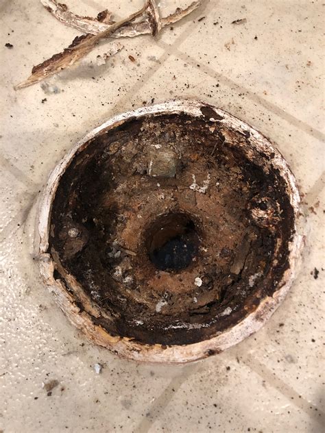 Old Cast Iron Floor Drain Section
