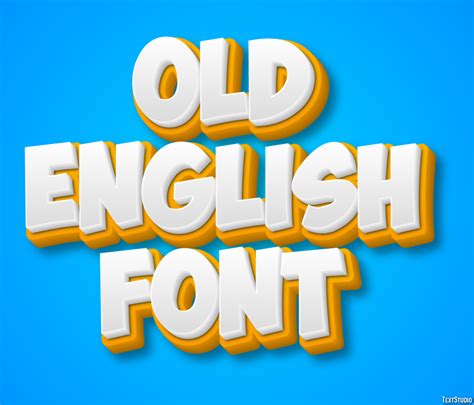 Old English Font Text Effect and Logo Design Font