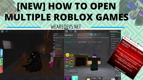 Old How To Open Multiple Roblox Games At Once Check Desc
