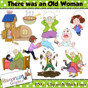 Old Lady In A Shoe Clipart Teaching Resources TPT