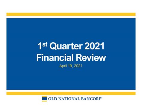 Old National Bancorp: Q1 Earnings Snapshot