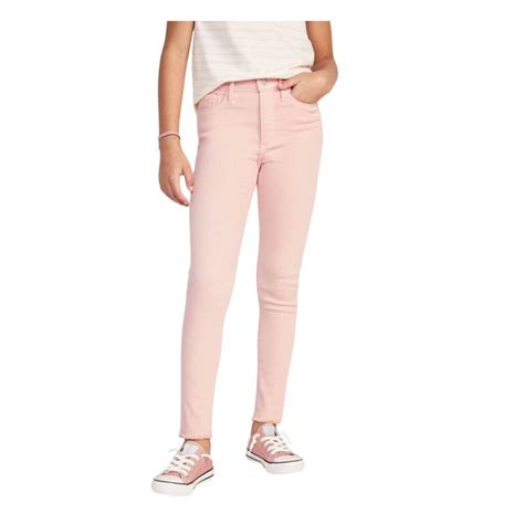 Old Navy Jeans Damen Größe 14 weiß rosa Mischung Rockstar …