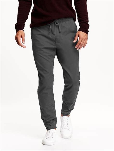 Old Navy cotton twill joggers, Men