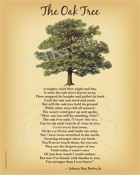 Old Oak Tree Poem