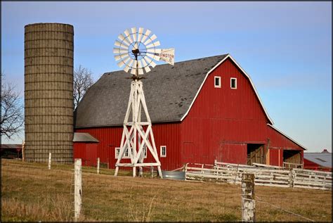 Old Red Barn Windmill