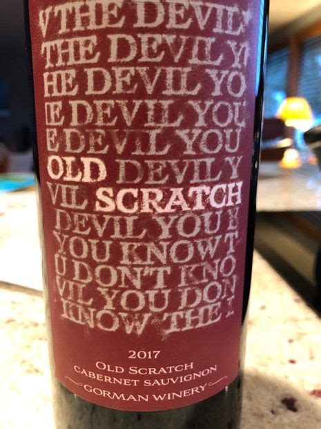 Old Scratch Cabernet Sauvignon von Gorman Winery - Rot wein in …