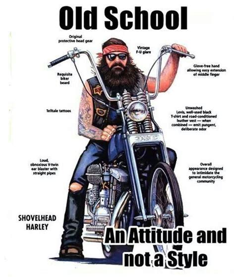 Old Skool Bikers Meme
