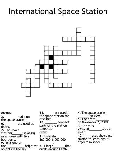 Old Space Station Crossword Clue