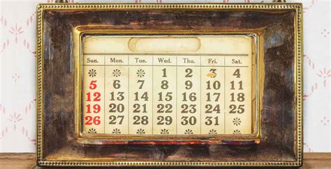 Old Style Calendar