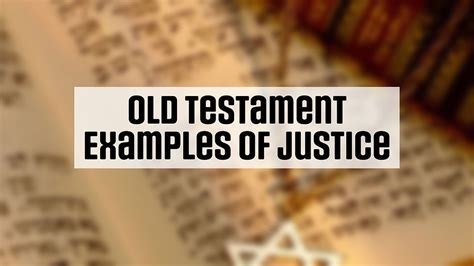 Old Testament justice