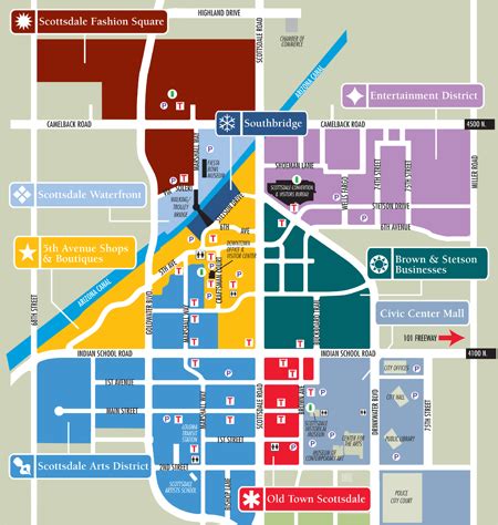 Old Town Area Map - Old Town Scottsdale