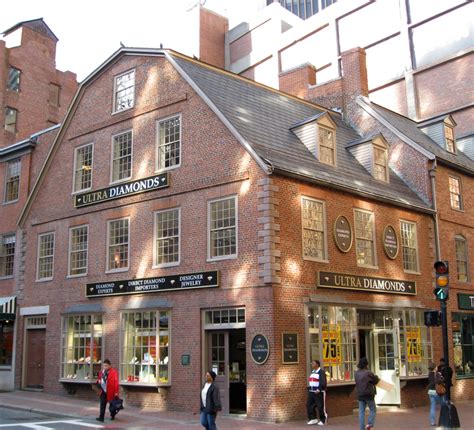 Old corner bookstore. Built in 1712, the Old Corner Bookstore is the oldest brick building in Boston and was the meeting place of famous authors like Ralph Waldo Emerson, Harriet Beecher Stowe & Henry Wadsworth Longfellow. Carl Griffin January 8, 2016. Oldest brick built building in Boston. Ben Baron May 22, 2016. 