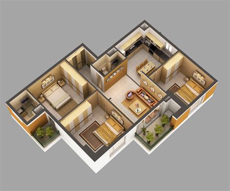 Old house interior 3d model.  The interior is fully designed and can be easily ...