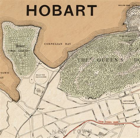 Old maps of Hobart